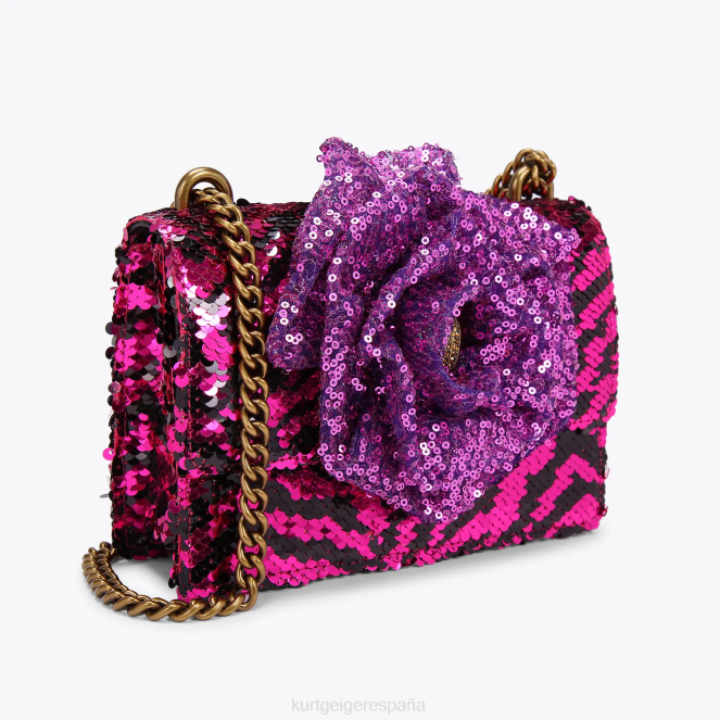 Kurt Geiger mujer bandolera pequeña london shoreditch 2LPR143 | bolsas púrpura